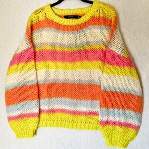 VERO MODA Laney Stripe Pullover Sweater NWT